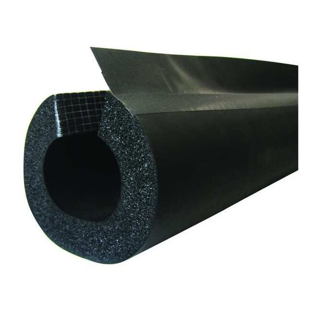 Pipe Insulation, 3-1/8" OD, 6 ft. L, NBR/PVC Based Elastomeric, 3/4 in Wall