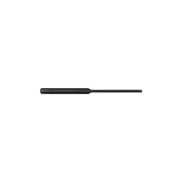 Pin Punches, Extra Long, 8 in, 3/16 in tip, Alloy Steel, Full Finish
