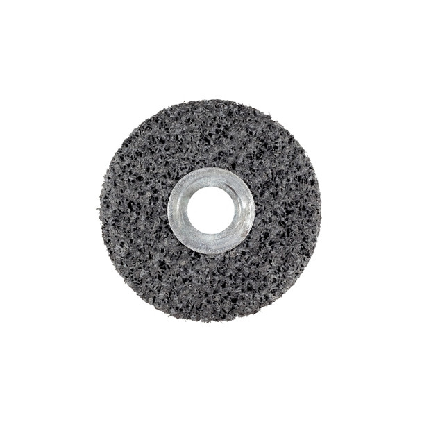 Clean and Strip Unitized Wheel, 4 in x 1/4 in, Coarse, Silicon Carbide, 10000 rpm, black