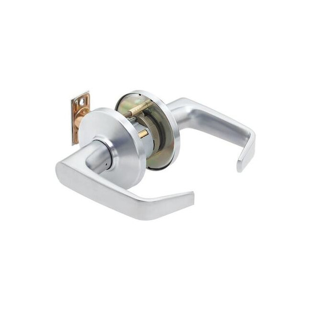 Stanley Security Lever Lockset,Mechanical,Privacy,Grd. 1 9K30LL15DS3626