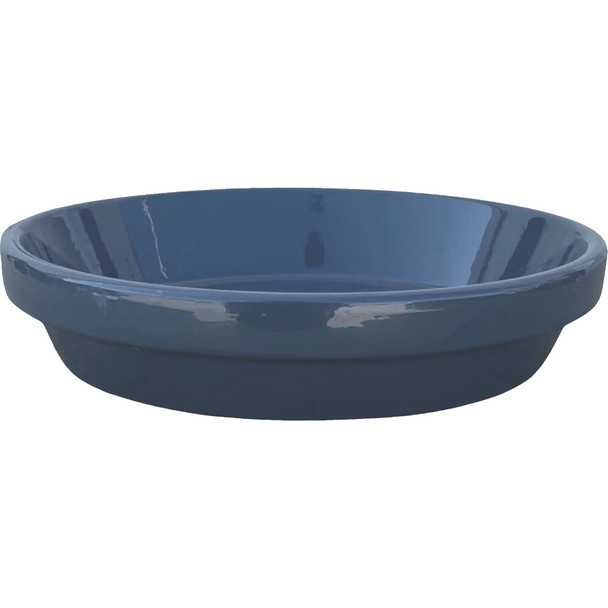Ceramo 8 In. Slate Blue Powder-Coated Saucer PCSABX-8-SB