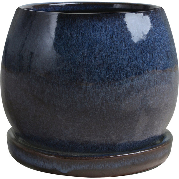 Trendspot 6 In. Drip Blue Artisan Planter CR10975-06G