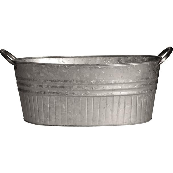 Headwind Consumer Products 24 In. Galvanized Tub Planter MPT01646