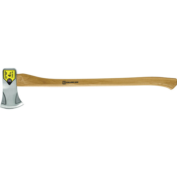 Collins 4 Lb. Single Bit Splitting Axe with 34 In. Hickory Handle HM-4HX-C