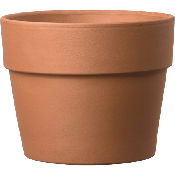 Deroma Perfetto 4 In. Terracotta Round Clay Cache Pot 4S101PZ