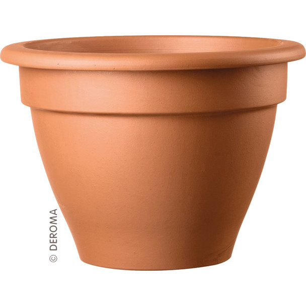 Deroma 5.4 In. Red Terracotta Round Clay Bell Planter 04140PZZ