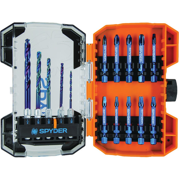 Spyder Drill & Impact Driver Bit Set (15-Piece) 19031