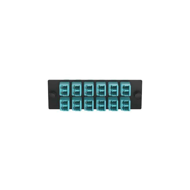 Panduit Fiber Optic Adapter Panel,1.39 in FAP12WAQDLCZ