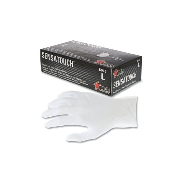 SENSAGUARD™ Powder-Free Vinyl Disposable Gloves, 5 mil, Medium, Clear