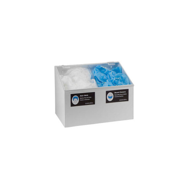Horizon Mfg. 2-Compartment Hair Net/Beard Cover/Shoe Cover/Arm Protector Dispens