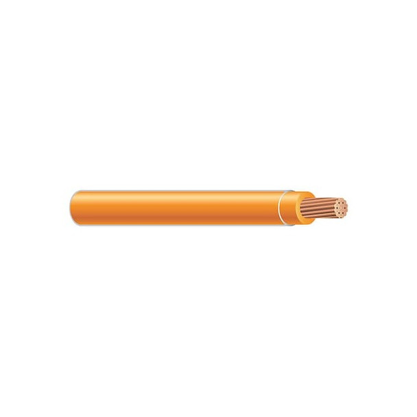 XHHW Building Wire, Copper, 14 AWG, 1C, Orange, Stranded, 500 ft