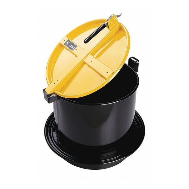 Pig Drum Lid, Yellow, Steel, 23.75 in L DRM1213-YW