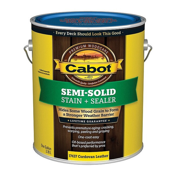 Cabot Stain,Cordovan Brown,SemiSolid Flat,1gal 140.0017437.007