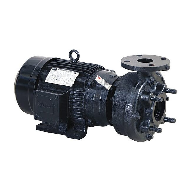 Dayton CentrfPmp,5hp,CI,1-1/2",BunaN/Crbn/Crmic 55JJ45