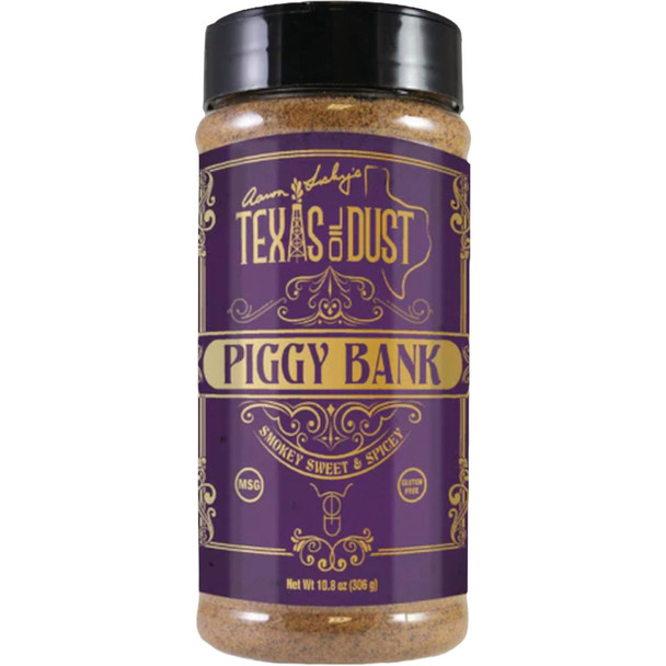 Boars Night OutTexas Oil Dust Piggy Bank 10 Oz. Pork & Rib Rub TX00501