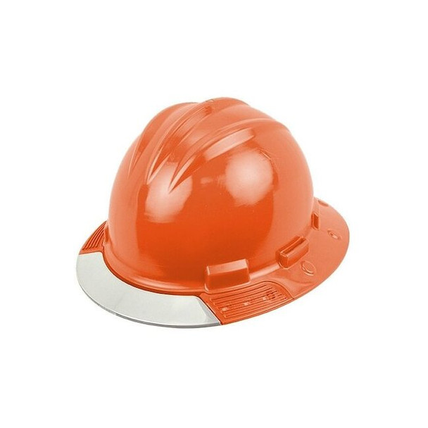 Bullard HardHat,FrontBrim,AboveView,FluorOrg AVHORC