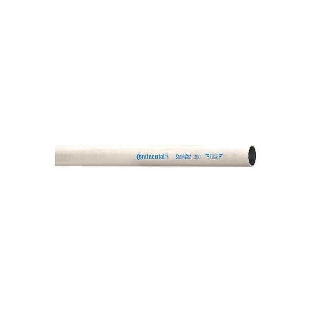Continental Washdown Hose,1/2" ID x 25 ft.,White CR050-25-G