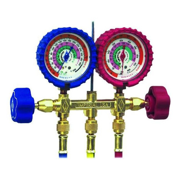 Imperial Mechanical Manifold Gauge Set,2-Valve 496-C