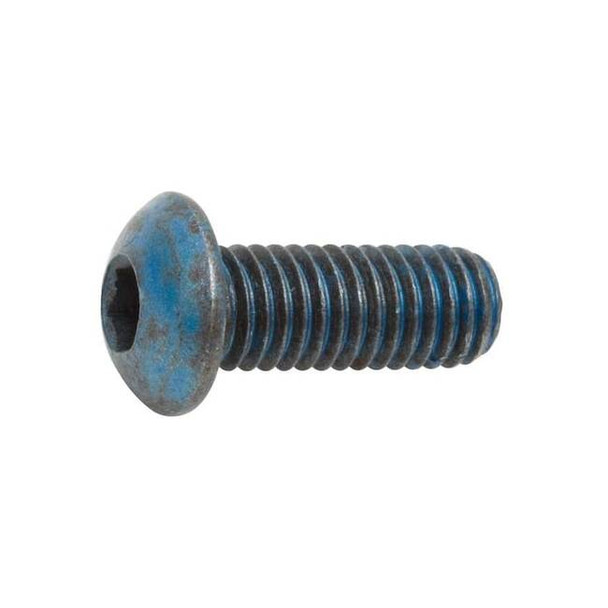 M10-1.50 Socket Head Cap Screw, Button, Metric Blue Steel, 16 mm Length, 25 PK