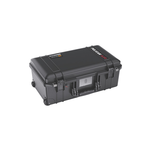 1535 Air Travel Carry-On Case, with Logo, 21.96 in L x 13.97 in W x 8.98 in W, Black, with Foam