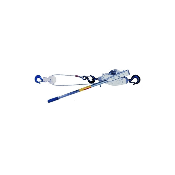 Cable Ratchet Hoist-Winch, 2 Ton, 20 ft Lifting Height, 110 lbf
