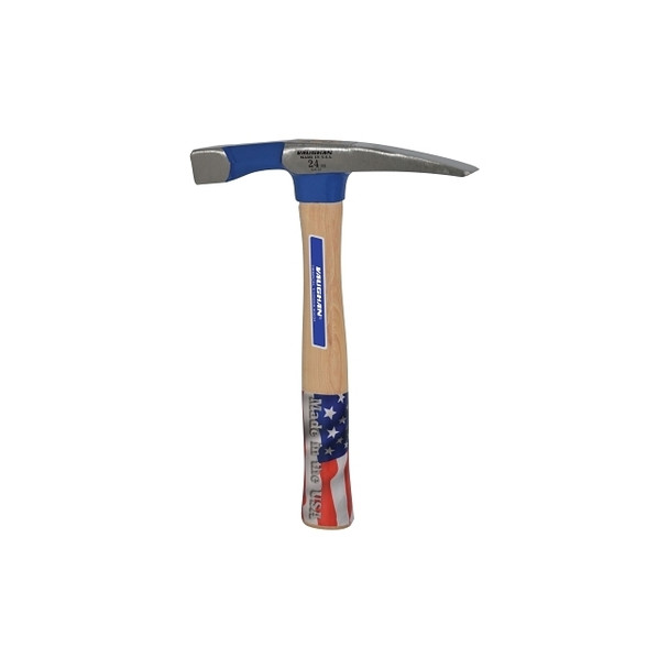 Bricklayer's Hammers, 24 oz, 11 1/2 in, Hickory Handle