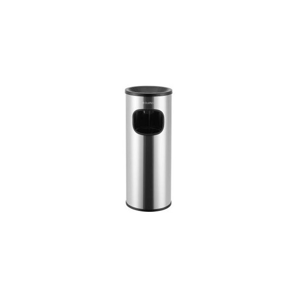 Global Industrial Stainless Steel Ashtray Trash Can 3 Gallon Matte