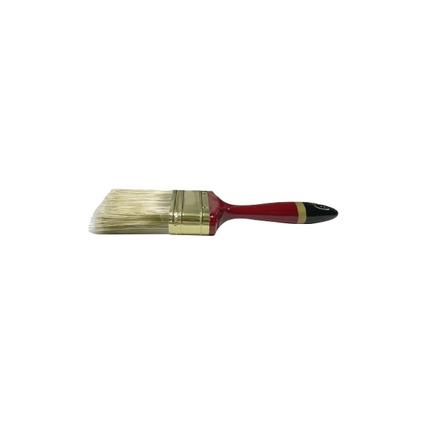 Varnish Brushes, 4" wide, 3" trim, Poly/Nylon/Brass Ferrule, Foam handle