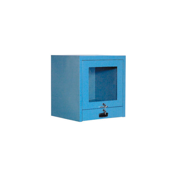 Global Industrial Countertop CRT Computer Cabinet Blue