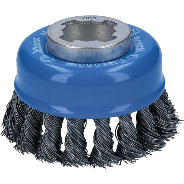 3 In. X-LOCK Knotted Wire Cup Brush WBX328