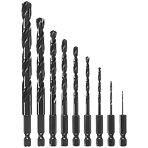 9 Pc. Black Oxide Drill Bit Set BL9IM