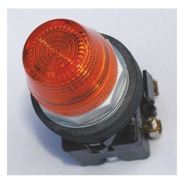 Eaton Pilot Light Complete Unit,LED,Amber HT8HFAF3