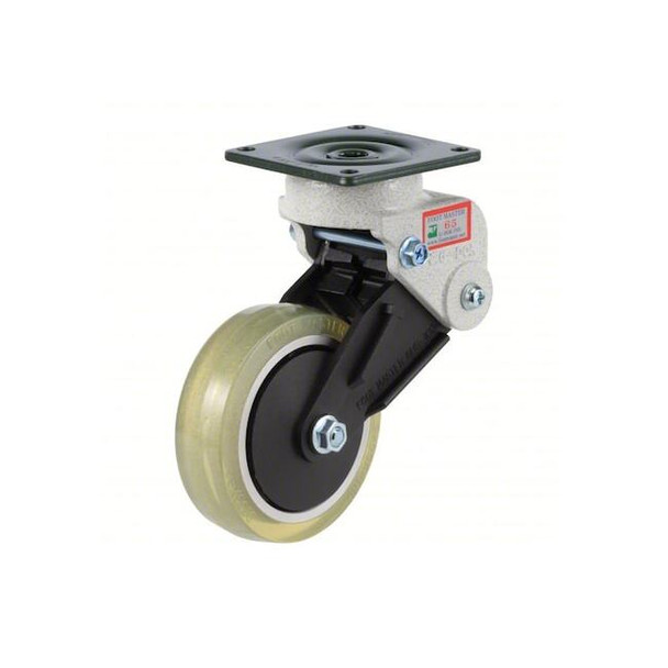 Foot Master Plate Caster,Swivel,Polyurethane,160mm H GDS-100A-65SF