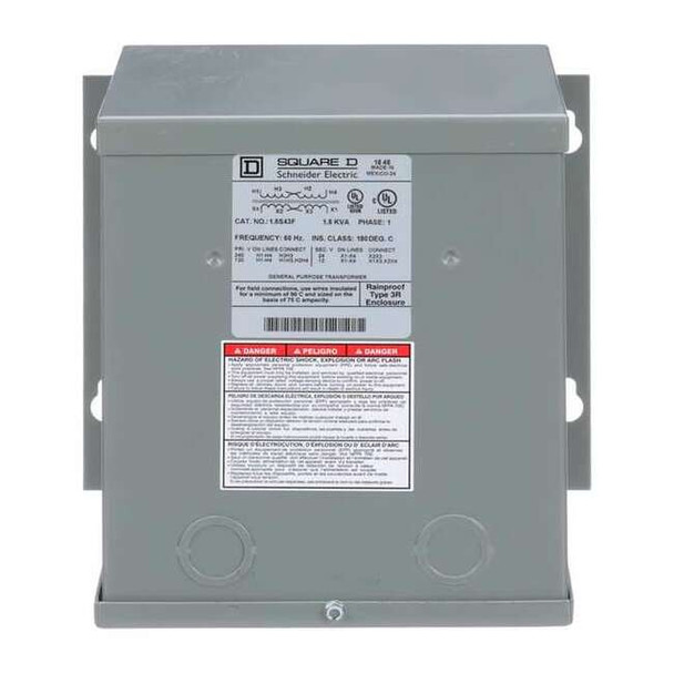 Buck Boost Transformer, 1.5 kVA, NEMA 3R, 12/24V AC, 120/240V AC