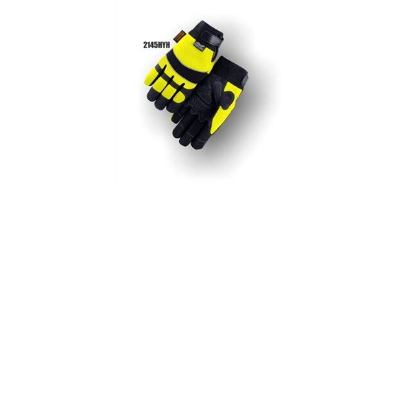 Gloves, Majestic 2145HYH Model, Yellow, XLarge, Winter Weather Glove w/Heatlok