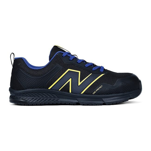 Men's Athletic Shoe, Synthetic Fabric, Synthetic Leather Upper, Blue/Yellow, 8