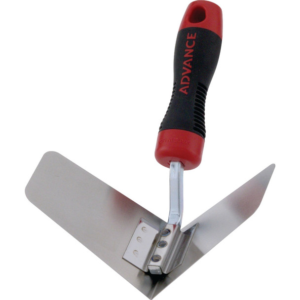 Advance Equipment Flexible Stainless Steel 3-Point Corner Trowel 228SS