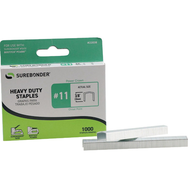 Surebonder Bostitch 3/8 In. Power Crown Staple (1000-Pack) 22038