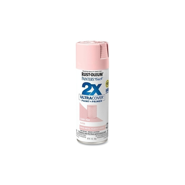 Painter's Touch® 2X Ultra Cover® Gloss Spray Paints + Primer, 12 oz, Candy Pink Pack of 6