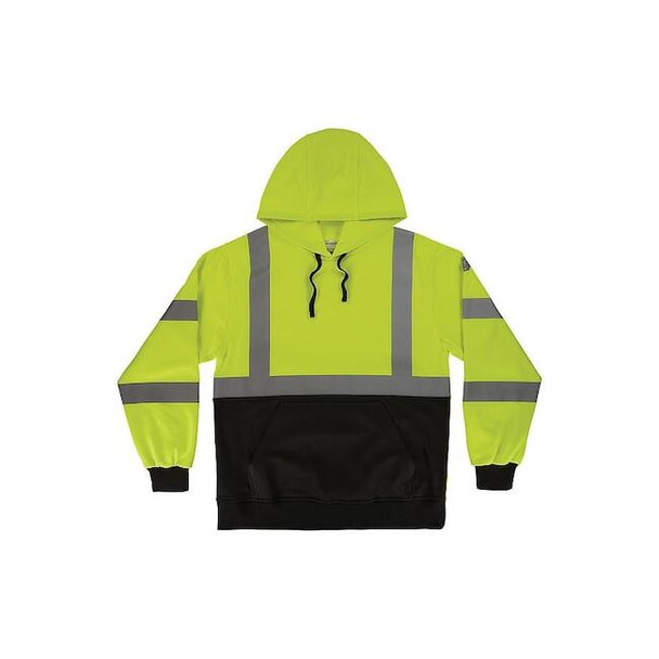 Ergodyne Hi-Vis Sweatshirt,4XL,Lime 22878