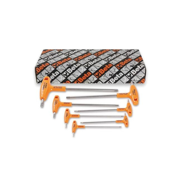 Beta Hex Key Set, Hex, T-Handle, T, 7 pcs 96TINOX-AS/S7