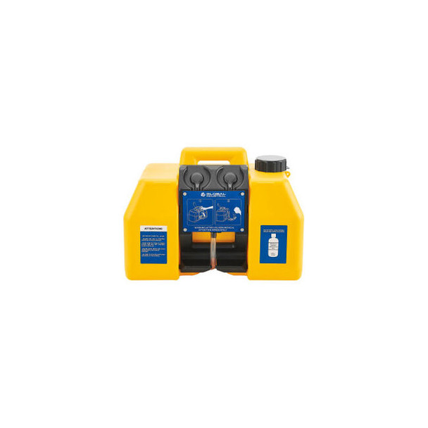 Global Industrial Gravity Fed Portable Eyewash Station 9 Gallon