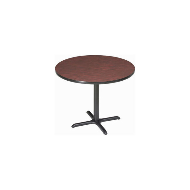 Interion 42"" Round Bar Height Restaurant Table Mahogany