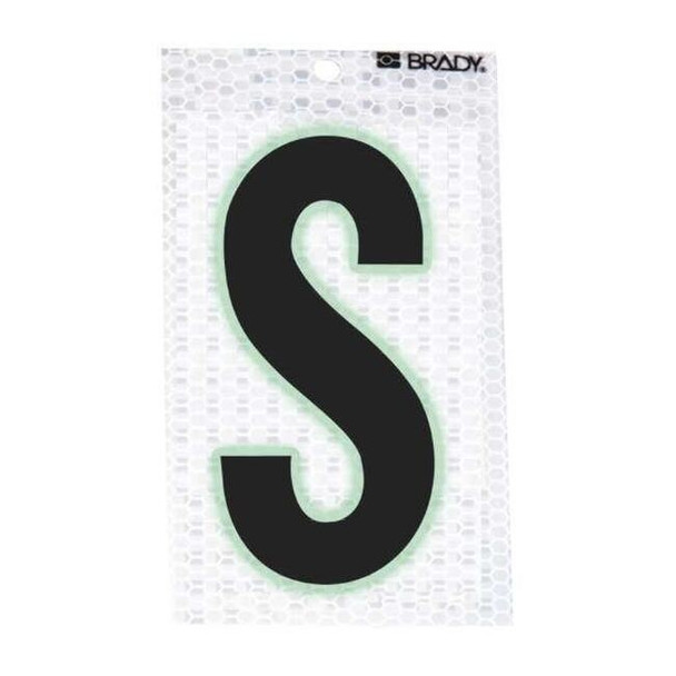 Brady LetterLabel,2-3/8inH,1-1/2inW,PK10 3000-S