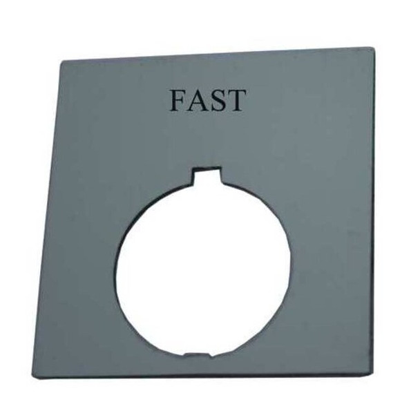 Eaton LegendPlate,Fast,White/Black,Rectangular HT8SP75