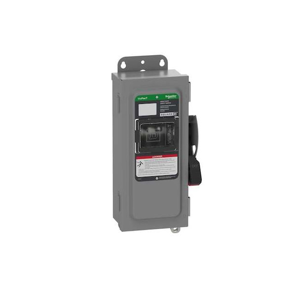 Safety Switch, Fusible, 3PST, Three Phase, NEMA 12, Indoor, Steel