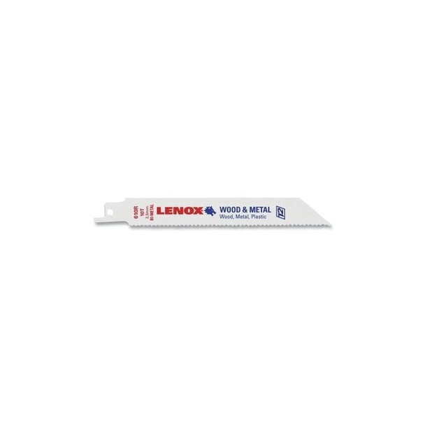 General Purpose Bi-Metal Reciprocating Saw Blade, 6 in L x 3/4 in W x 0.035 in Thick, 10 TPI, 25 EA/PK