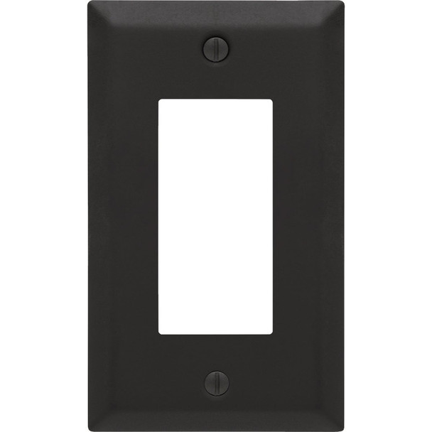 Amerelle Century 1-Gang Black Steel Wall Plate 163RMB