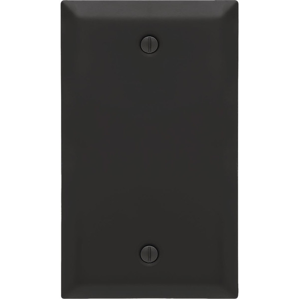 Amerelle Century 1-Gang Black Steel Blank Wall Plate 163BMB