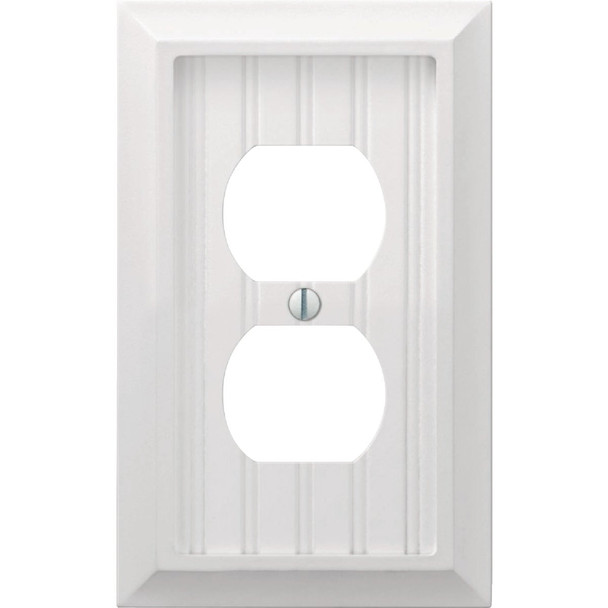 Amerelle Cottage 1-Gang White Duplex Wall Plate 269DW